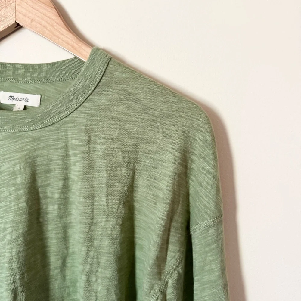 Madewell Green Long-Sheeve Tee - Picture 2 of 7